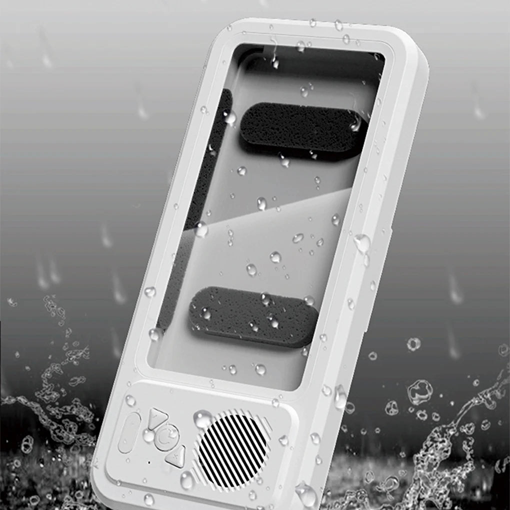 AquaGroove TouchPod – Waterproof Shower Speaker & Phone Mount