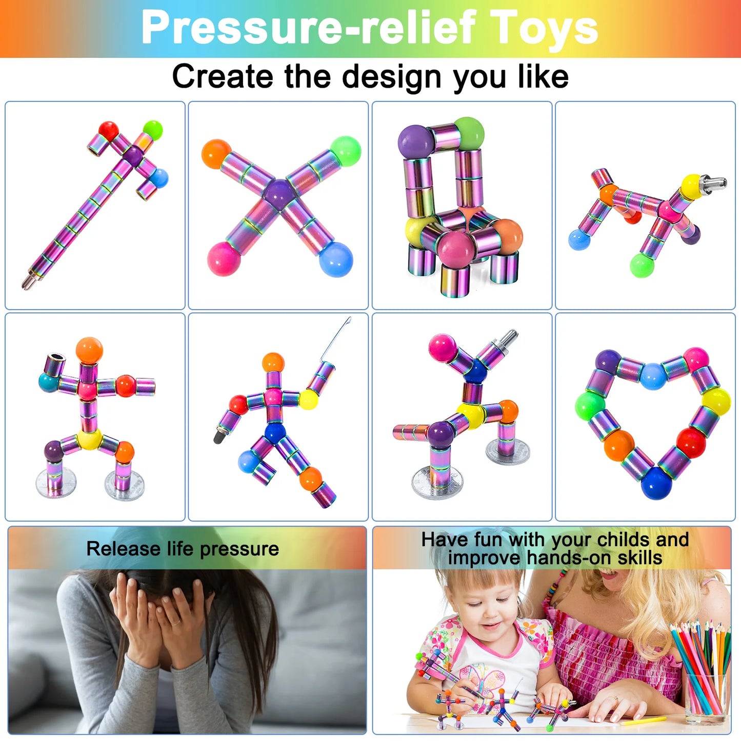 StressRelief Magnet Pen – Multifunctional Decompression Writing Pen