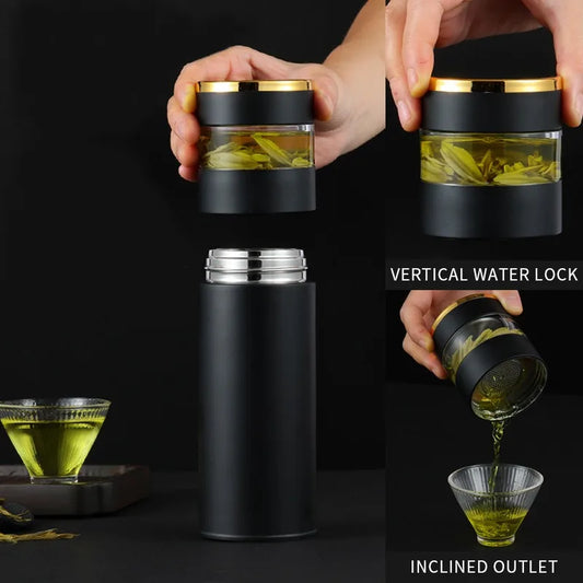 TeaMate Pro – Intelligent Vacuum Flask with Glass Partition