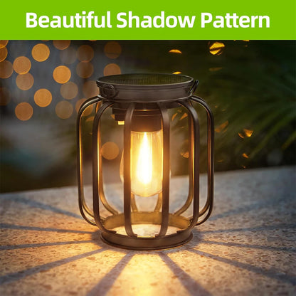 LumiRustic – Solar LED Hanging Lantern for Garden