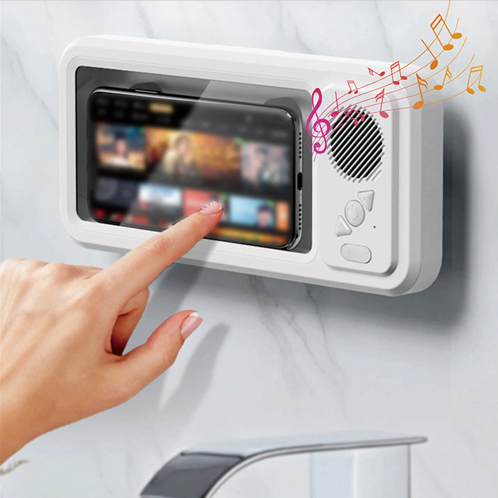 AquaGroove TouchPod – Waterproof Shower Speaker & Phone Mount