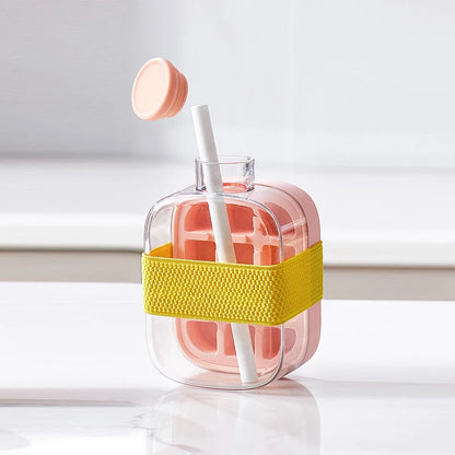 ChillMate – Covered Ice Tray with Straw & Tie