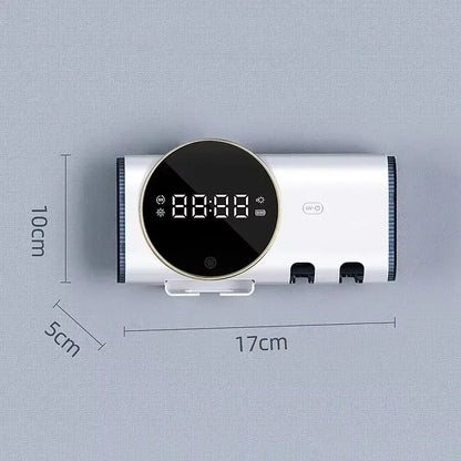 UV CleanDock™ – Wall-Mounted Toothbrush & Razor Steriliser Set