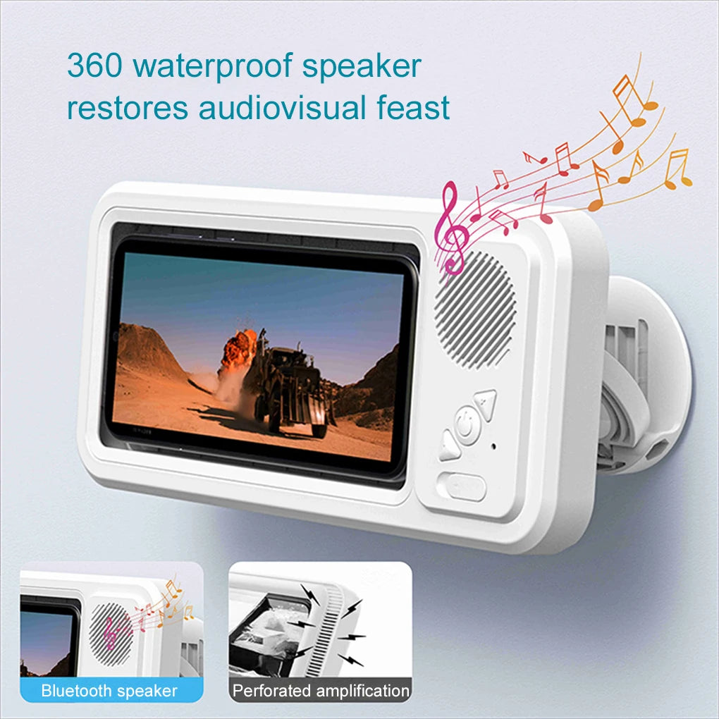 AquaGroove TouchPod – Waterproof Shower Speaker & Phone Mount