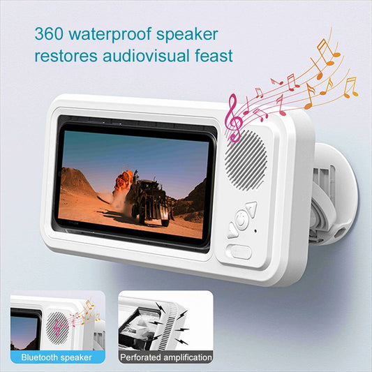 AquaGroove TouchPod – Waterproof Shower Speaker & Phone Mount