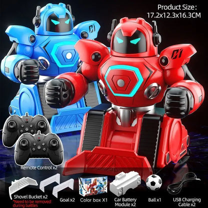 KickBox RoboChamp | Parent-Child Remote Control Football & Boxing Robot Toy