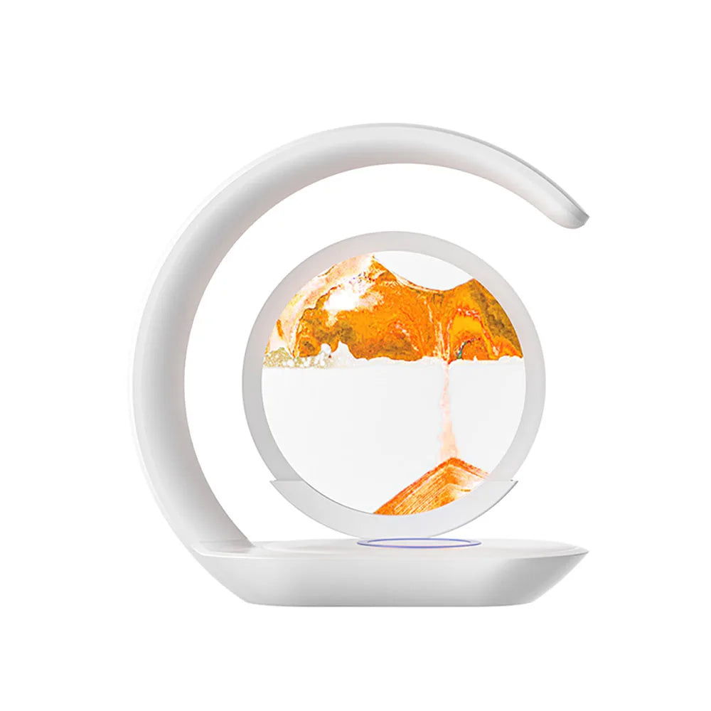 GlowSand – Wireless Charging Quicksand Desk Lamp