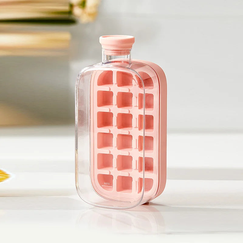 ChillMate – Covered Ice Tray with Straw & Tie