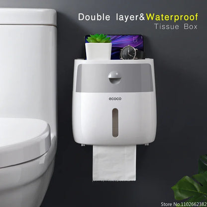 DryRoll Case – Double Layer Toilet Paper Box