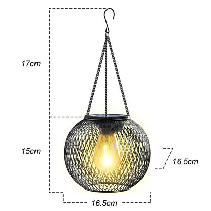 LumiRustic – Solar LED Hanging Lantern for Garden