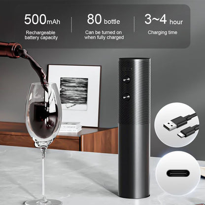 VinoEase – Rechargeable Electric Wine Opener Set