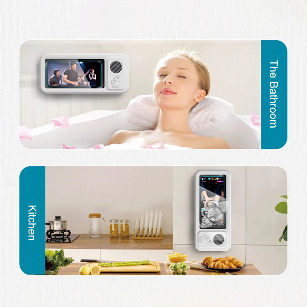 AquaGroove TouchPod – Waterproof Shower Speaker & Phone Mount