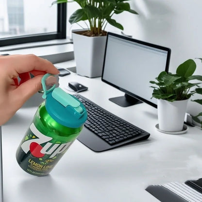 FizzSeal – Reusable Silicone Soda Can Lids with Straws