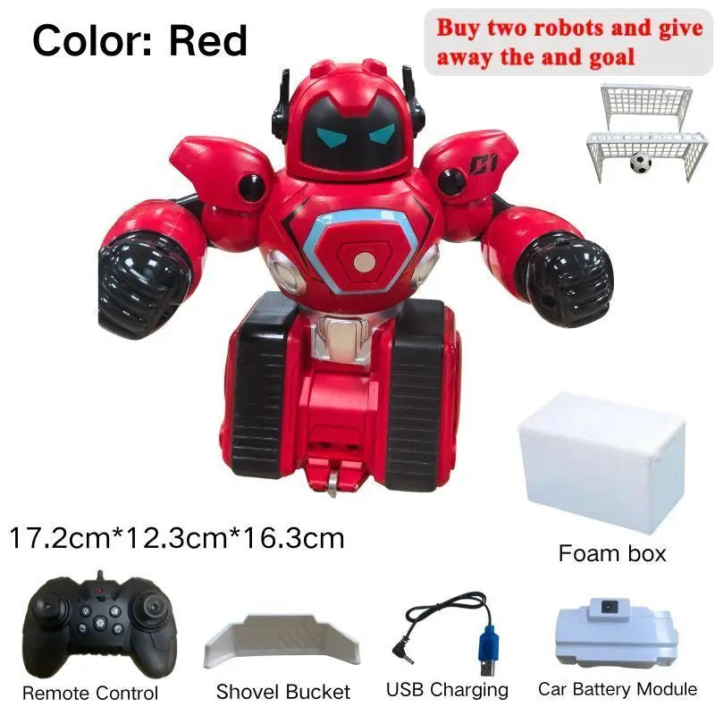 KickBox RoboChamp | Parent-Child Remote Control Football & Boxing Robot Toy