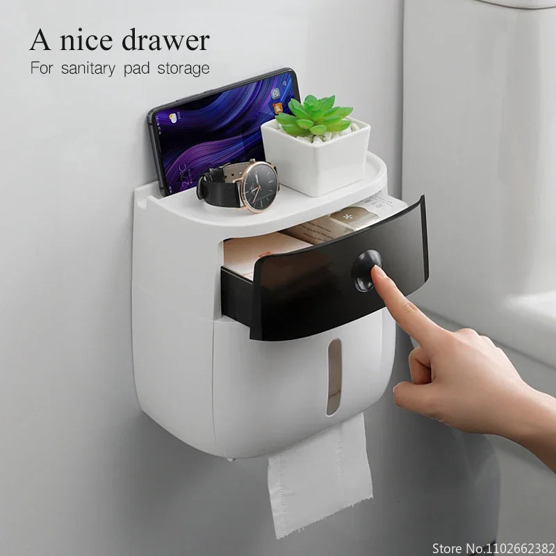 DryRoll Case – Double Layer Toilet Paper Box
