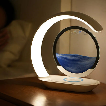 GlowSand – Wireless Charging Quicksand Desk Lamp