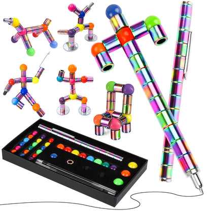 MagnoFlex Pen – Magnetic Fidget Writing Tool with Colourful Balls