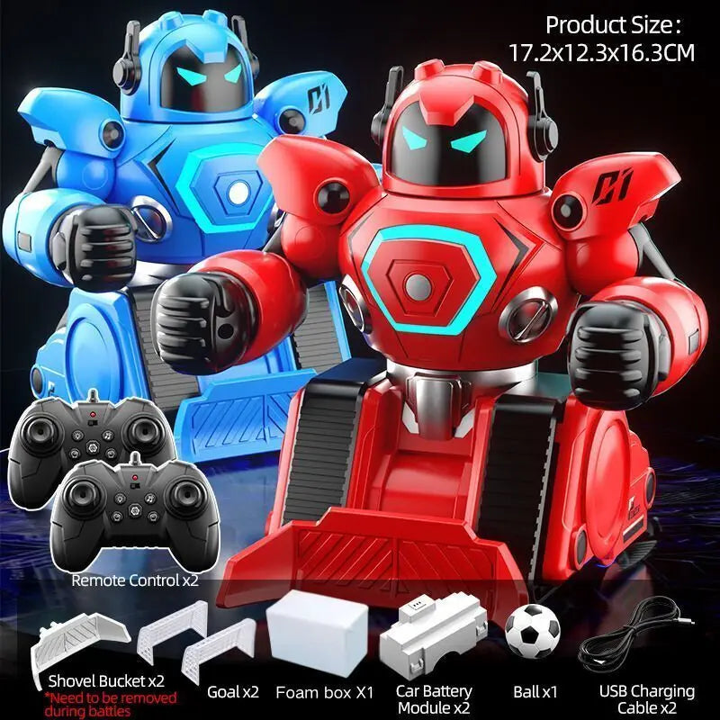 KickBox RoboChamp | Parent-Child Remote Control Football & Boxing Robot Toy