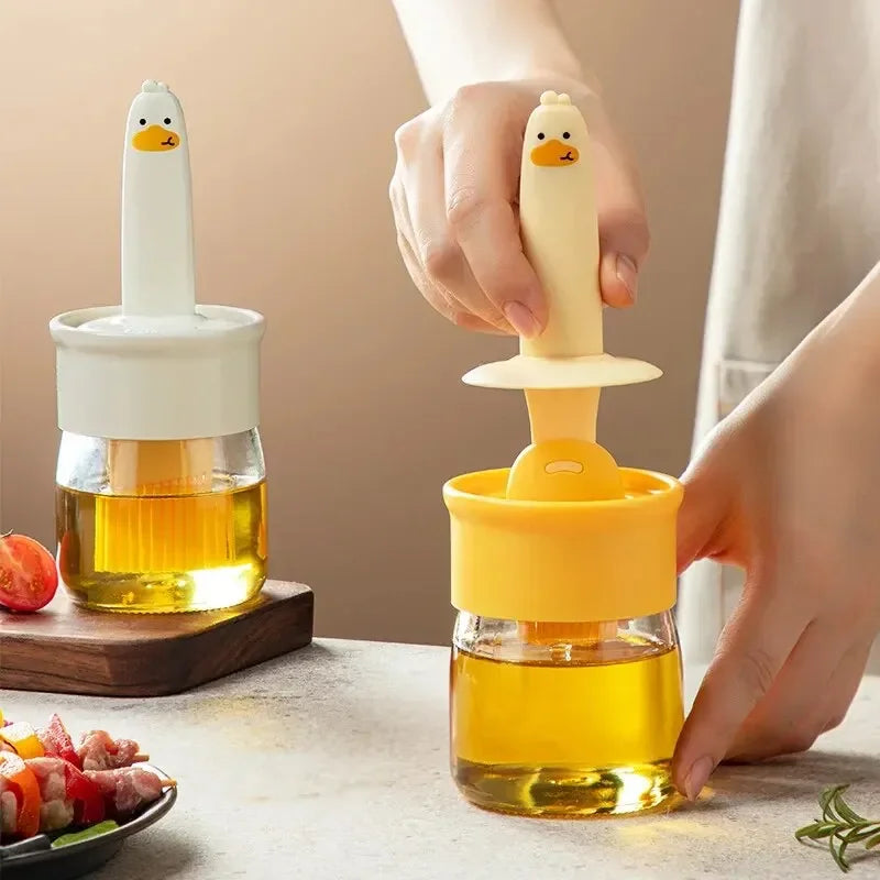 GrillEase Brush – Silicone Oil Bottle Brush for Cooking