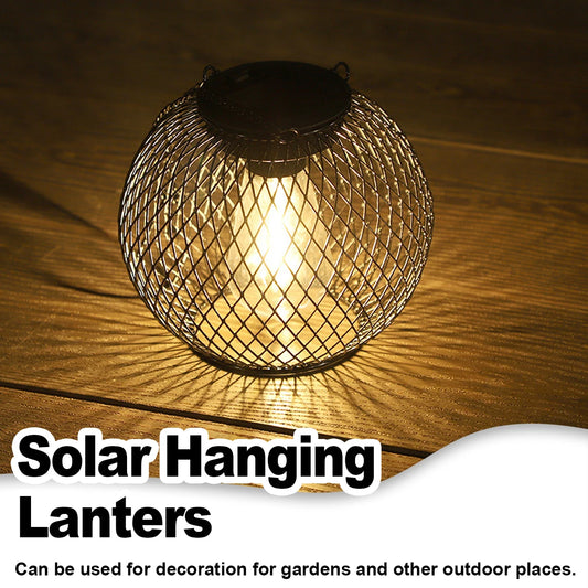 LumiRustic – Solar LED Hanging Lantern for Garden