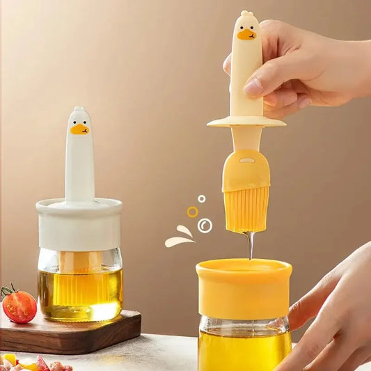 GrillEase Brush – Silicone Oil Bottle Brush for Cooking