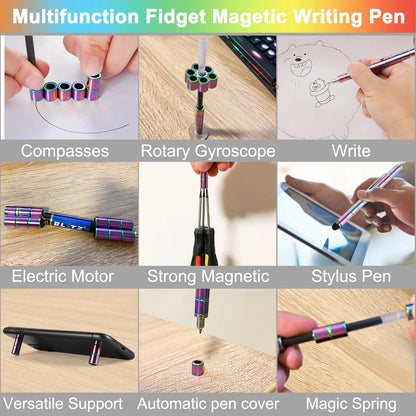 MagnoFlex Pen – Magnetic Fidget Writing Tool with Colourful Balls