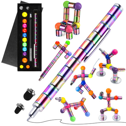 MagnoFlex Pen – Magnetic Fidget Writing Tool with Colourful Balls