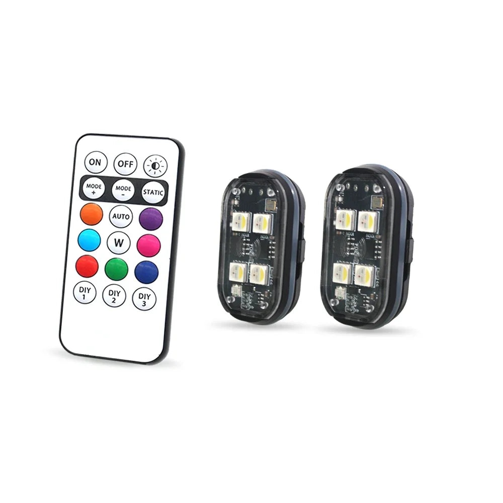 GlowPulse Drive – Wireless LED Car Atmosphere Lights