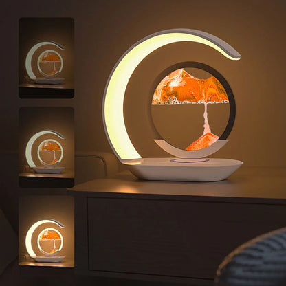 GlowSand – Wireless Charging Quicksand Desk Lamp
