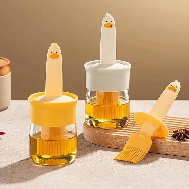 GrillEase Brush – Silicone Oil Bottle Brush for Cooking