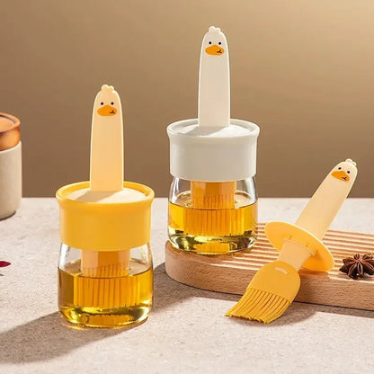 GrillEase Brush – Silicone Oil Bottle Brush for Cooking