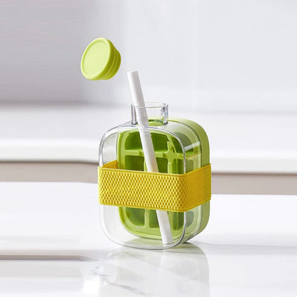 ChillMate – Covered Ice Tray with Straw & Tie