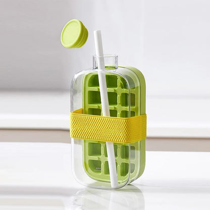 ChillMate – Covered Ice Tray with Straw & Tie