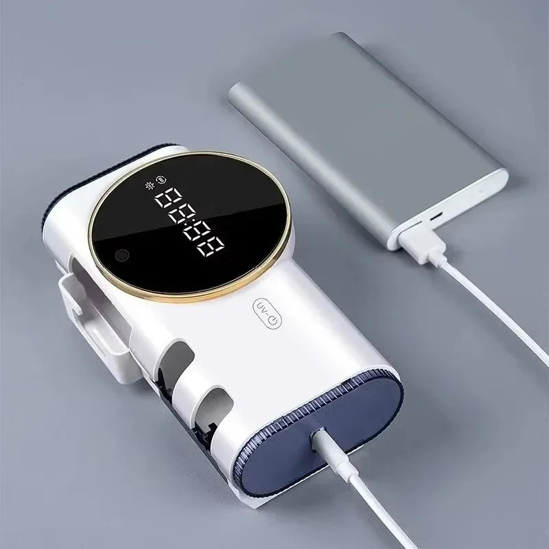 UV CleanDock™ – Wall-Mounted Toothbrush & Razor Steriliser Set