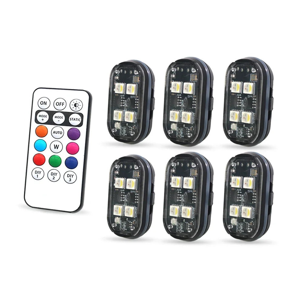 GlowPulse Drive – Wireless LED Car Atmosphere Lights