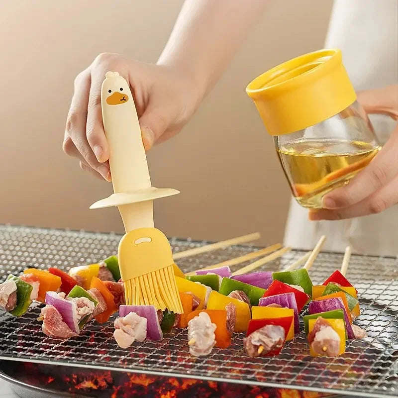 GrillEase Brush – Silicone Oil Bottle Brush for Cooking