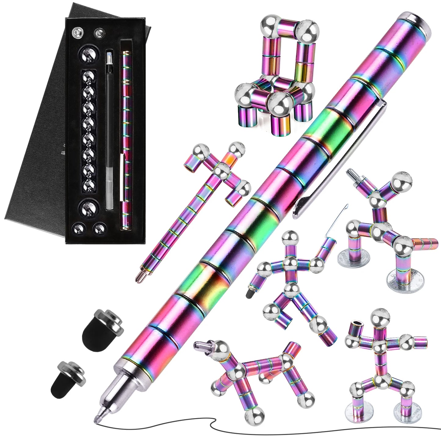 StressRelief Magnet Pen – Multifunctional Decompression Writing Pen