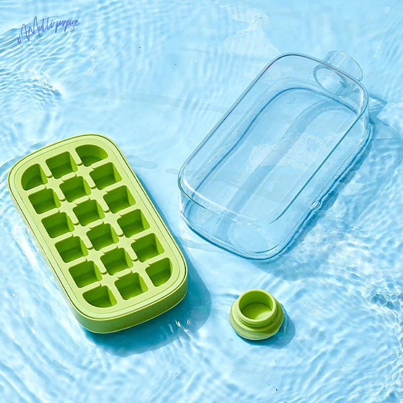 ChillMate – Covered Ice Tray with Straw & Tie
