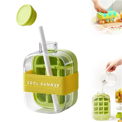 ChillMate – Covered Ice Tray with Straw & Tie